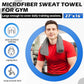 HOMERHYME Microfiber Gym Towels, 3 Pack Sweat Towels, 16 x 27 Inch Quick Dry Hand Towels, Absorbent Yoga Towels for Home Gym Bag, Beach Travel Sport Towel, Workout Equipment for Men & Women