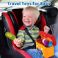 KMUYSL Baby Toys 6-12 Months, My First Tools Plush Toys -4 Pcs Sensory Playset Soft Toys with Squeaker Crinkle for 6-9-12 Months Newborn Infant, Birthday Christmas Gifts for Boys Girls