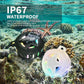 EBODA Bluetooth Shower Speaker, IP67 Waterproof Portable Speakers, Floating, TF Card, Small Outdoor Speaker with LED Light, True Wireless Stereo for Bike, Beach, Paddle Board, Kayak, Gifts