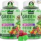 Super Greens Gummies, Greens Superfood Powder Alternative w/Spirulina, Chlorella, Prebiotic Fiber, Probiotic, Fruit Veggie, Daily Fruit Vegetable for Digestive & Gut Health, Immunity, Focus, 120 Cts