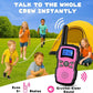 Wishouse Walkie Talkies for Kids Adult Long Range Rechargeable 3 Pack,Girl Wearable Walky Talky Set 2 Way Radio with USB Charger Battery,Camping Games Toy Birthday Xmas Gift for Boy Children Family