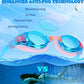 Aegend 2 Pack Kids Goggles, Swimming Goggles for Kids Age 4-16 Boys and Girls Youth, Anti-Fog Waterproof Anti-UV Pool Goggles