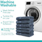 Pleasant Home Bath Towels Set of 6 (24” x 50”) 100% Cotton, 515 GSM | Lightweight, Soft & Absorbent Luxury Towels for Bathroom | for Gym, Pool & Spa | 6 Pack, Navy