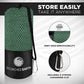 ScorchedEarth Microfiber Travel & Sports Towel Set - Quick Dry, Super Absorbent, Compact, Lightweight - for Camping, Backpacking, Hiking, Beach, Yoga, Swimming - Includes 2 Sizes + Carrying Bag & Clip