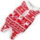 Cat Professional Recovery Suit for Abdominal Wounds or Skin Diseases, E-Collar Alternative for Cats and Dogs, After Surgery Wear, Pajama Suit (S, Christmas Red)