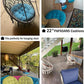 Tiita Floor Pillows Cushions Round Chair Cushion Outdoor Seat Pads for Sitting Meditation Yoga Living Room Sofa Balcony 22x22 Inch, Yellow