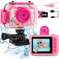 GKTZ Kids Camera - Waterproof Underwater Camera for Kids, Christmas Birthday Gifts for Girls Age 3-12, 1080P HD Children Digital Action Camera, Pool Toys for Kids Age 4-12