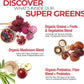 Country Farms Organic Super Greens Berry Flavor, 50 Organic Super Foods, Packed with Fiber, USDA Organic Drink Mix, Fruits, Vegetables, Mushrooms & Probiotics, Supports Energy, 5g Fiber