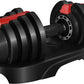 Yaheetech Adjustable Dumbbell Set 28/40/52.5/90LBS Adjustable Dumbbells Fast Adjust Dumbbell Weight Set with Anti-Slip Handle and Tray for Men/Women Home Gym Strength Training Equipment Single/Pair