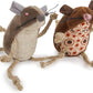 Petlinks (2 Count) Lil' Critters Mice Catnip Cat Toys - Brown, 2 Count