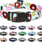Mercano Adjustable Dog Collar - Special Design Patterns, Soft Nylon Comfortable Durable Pet Collar for Small Medium Large Dogs (M, Blue Cookie)