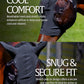 Equinavia Bug Out Fly Mask | Against Flies, Insects, UV Rays - Carbon Grey - Cob