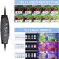 FEDOUR USB Mini Aquarium LED Light, Full Spectrum Aquarium Light with Extendable Brackets, Adjustable Aquarium Plant Light with External Controller, for Freshwater Tank (11-16in)