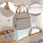 FlowFly Insulated Lunch Cooler Bag - Tote Bag Organizer for Women/Men, Coffee