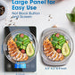 Nicewell Food Scale Digital Weight Grams and oz, 22lb Kitchen Scale for Cooking Baking, 1g/0.1oz Precise Graduation, Sleek Tempered Glass Platform (Black)