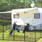 Dog Playpen Outdoor 40 inch 16 Panels Indoor Dog Pen for Large/Medium/Small Dogs Rustproof Metal Dog Fence Outdoor for Yard, Puppy Playpen with Door Portable Pet Fence for RV Camping Yard