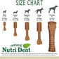 Nylabone Nutri Dent Dog Dental Treats - Natural Dog Teeth Cleaning & Breath Freshener - Dental Treats for Dogs - Filet Mignon Flavor, Mini (78 Count)