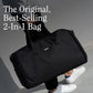 Halfday Convertible 2-in-1 Garment Duffel Weekender Bag 45L | Wrinkle-Free Travel, Hanging Suit Compartment, Shoe Pockets, Trolley Sleeve. Durable & Water-Resistant Carry-On, Shadow