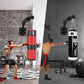 Adjustable Heavy Duty Bag Hanger,Wall Mount Punching Bag Hanger,Thickened Steel Plate and Stainless Steel kit for Home Gym Indoor Outdoor (Supports up to 900Ib)