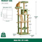 MWPO 70.1-Inch Green Large Cat Tree, Multi-Level Tall Cat Tower for Indoor Cats, Plush Cat Condo with Big Padded Perches, Sisal-Covered Scratching Posts, Hammock, Toys for Kittens & Cats