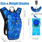 Reflective Hydration Backpack, Hydration Pack - Water Backpack with 2L/3L Hydration Bladder, Essential for Festivals - Rave Hydration Pack for Hiking, Running, Cycling, and Festivals