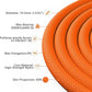 X XBEN Outdoor Climbing Rope 10M(32ft) 20M(64ft) 30M(96ft) 50M(160ft) 70M(230ft) 152M(500FT) 352M(1000FT) Static Rock Climbing Rope for Escape Rope Ice Climbing Equipment Fire Rescue Parachute