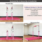 Gymnastics Double Horizontal Bars 3Play Parallel Bars Uneven Bars Gymnastics Training Kip Bar with 304 Stainless Steel Regulating Arms & Fiberglass Rail for Indoor Outdoor Home Club Use