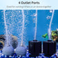 Pawfly Aquarium Air Pump Oxygen Pump for 10-200 Gallon Fish Tanks Buckets Dual Outlet Adjustable Ultra Quiet Aerator Pump with Accessories