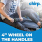Chirp Focus Muscle Roller Handle, Muscle Roller Handle for Deeper Massage, Deep Tissue Rolling Massager for Neck, Shoulder, & Back Pain, Compatible with The 4-Inch Focus Wheel - 15.5" (39cm)