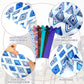 6 Pcs Horse Tail Bag Breathable Guard 22" Slip on Horse Care Tail Wrap 2 Strand Closure Straps Grooming Supplies to Keep from Dirt Breakage Rubbing 6 Designs(Modern Style)