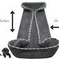 Devil Dog Premium Pet Drying Towel, Ultra-Soft, Highly Absorbent Microfiber Bath Towel for Dogs, Cats, and Other Animals - Gray, Small 16" x 24" 1200GSM 80% 20% Blend