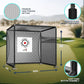 YUNIC Golf Driving Cage with Metal Frame - Choose Standard Hitting Target or Simulator Impact Screen