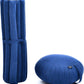 Leewadee Meditation Cushion Set – 1 Round Zafu Meditation Pillow and 1 Square Roll-Up Zabuton Meditation Mat, Pillows Bundle Filled with Kapok