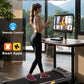 340lb Capacity Walking Pad Treadmill with 12% Incline, Big LED Display Under Desk Treadmill Support Full Manual/3-Preset Countdown/App Mode, Portable Treadmills for Small Spaces
