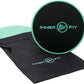 InnerFit Core Sliders for Working Out - Set of 2 Dual Sided Exercise Sliders Fitness Discs - Durable Strength Slides Suitable for Carpets and Hardwood Floors