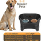 Neater Pet Brands Neater Feeder Deluxe Mess Proof Dog Bowls Elevated for Large Dogs Over 40 lbs, Made in USA, No Spill Raised Dog Food Bowl Stand Feeding Station, Food and Water Bowl Set, Black