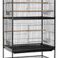Prevue Pet Products Wrought Iron Flight Cage with Stand F040 Black Bird Cage, 31-Inch by 20-1/2-Inch by 53-Inch