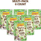 Purina Friskies Made in USA Facilities, Natural Cat Treats, Party Mix Natural Yums Catnip Flavor - (Pack of 6) 6 oz. Pouches