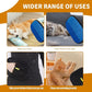 2PCS Electrostatic Pet Grooming Gloves, Reusable Hair Remover for Dog Cat Fur on Clothes Furniture Car Seat/Blue