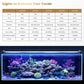 GLOWRIUM Saltwater Aquarium Light, Smart Reef Coral Fish Tank Light with Bluetooth + WiFi Dual Control App, DIY Spectrum, Brightness Adjustable, Anti-Drop, Real Time Water Temperature Sensor(30-36 in)