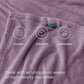 Bedsure Fleece Throw XL Blanket Fog Purple - 300GSM Soft Lightweight Plush Cozy Blankets for Bed, Sofa, Couch, Travel, Camping, 50x70 inches