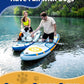 ZLX Inflatable Stand Up Paddle Board, 10'6" SUP Non-Slip Stable Deck Pad, Unique Center Fin, Premium Accessories, Portable Paddleboard for Adults, Beginners, All Skill Levels