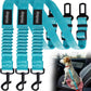 3 Pack Thickened Adjustable Dog Car Harness, Retractable Dog Car Harness Adjustable Dog Seat Belt for Car, Dog Car Leash Made of Thickened Nylon Material and Reinforced Metal Hook, Light Blue