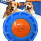 Nerf Dog 4in TPR EXO Squeak Ball - Blue/Orange, Large Breeds