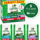 Greenies Regular Dental Dog Treats, 3-Flavor Variety Pack, (3) 12 oz. Pouches, 36 Total Treats