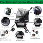 ROODO 3 Wheel Dog Pet Cat Stroller Best Lightweight Foldable Compact Portable Jogger All Terrain Travel Pet Gear Puppy Kitty Stroller for up to 30lbs Medium Small Dogs and Cats(Cationic ash)