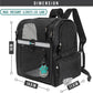 PetAmi Dog Backpack Carrier for Small Large Cat, Pet, Puppies, Ventilated Pet Hiking Backpack Travel Bag, Airline Approved Cat Backpack Carrier, Safety Back Support, Camping Biking, Max 18 lbs, Black