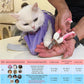 Cinf Cat Bathing Bag(Free Muzzle) Breathable Mesh Anti Scratch Adjustable Cat Grooming Bag for Nail Trimming, Bathing Soft Cat Washing Bag(Taro) L