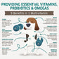 Dog Multivitamin - Dog Vitamins and Supplements - Digestive Enzymes & Probiotics - Probiotics for Dogs - for Skin and Coat Allergies - Immune System & Overall Health - 120 Soft Chew Dog Treats