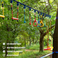 2x65 FT Ninja Warrior Obstacle Course for Kids with 13 Ninja Accessories - 600lbs Weight Capacity, Slackline with Swing Seat, Disc Swing, Ninja Wheel, Rope Ladder, Monkey Bar, Ninja Ring, Arm Trainer